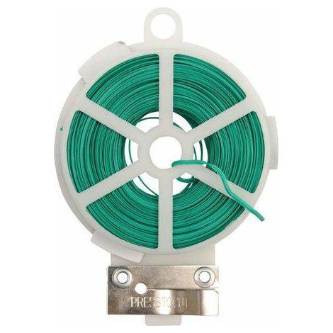 Rollo 50mt alambre jardin plano verde + cutter 88806 flo