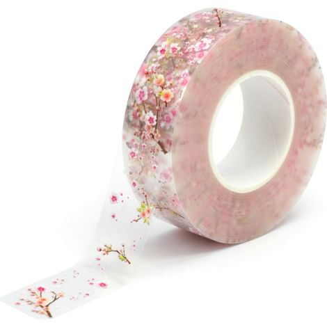 Bande adhesive transparente anti-moisissure a fleurs pour cuisine (1/5)