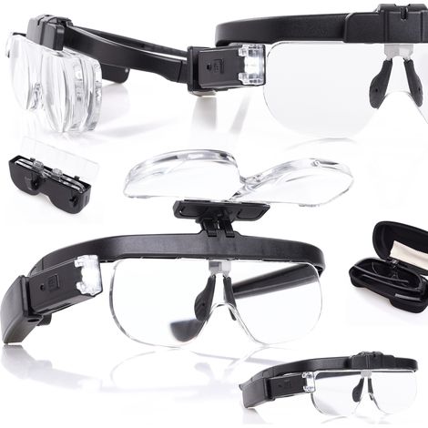 Lunettes avec lentilles grossissantes 5x (1/5)