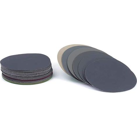 Nass- und Trockenschleifscheiben, rund, Körnung 800/1000/1200/1500/2000/2500/3000, Klett-Schleifscheiben, 35 Stück/Packung, 125 mm (5 Zoll), sortiertes Set