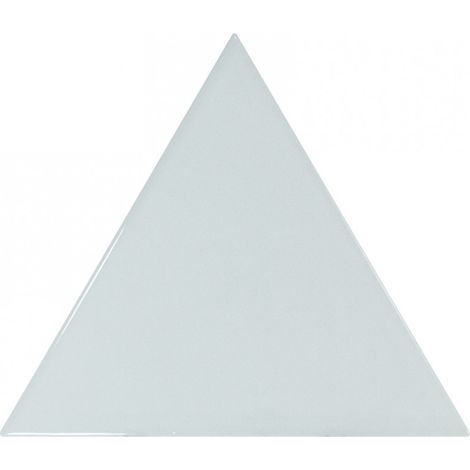 Carrelage mur triangulaire uni bleu brillant  SCALE TRIANGOLO SKY BLUE  (vendu par boite de 0,20m2)