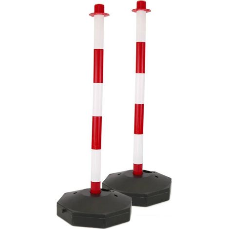 Set Stradale con Paletti e Catena in Plastica per delimitazione e gestione code (1/5)