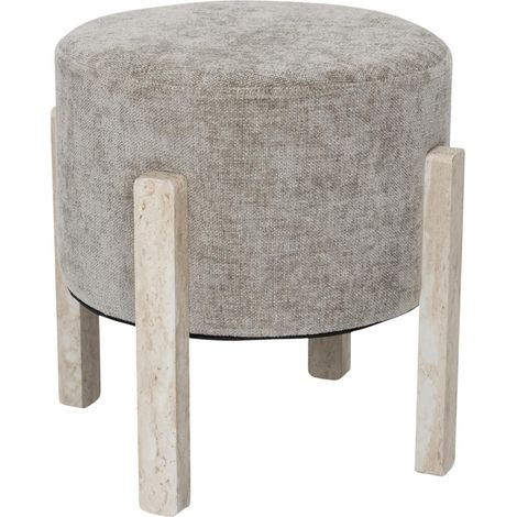 Tabouret Design "Emilia" 35cm Taupe (1/4)