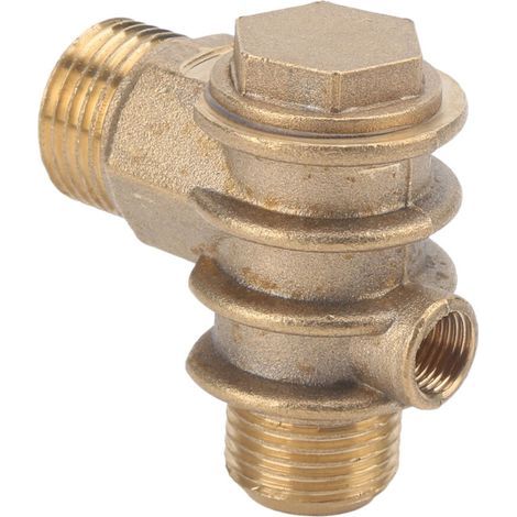 Clapet anti-retour pour compresseurs d'air en laiton fileté, 1/2x3/4-16x10, accessoire unidirectionnel.