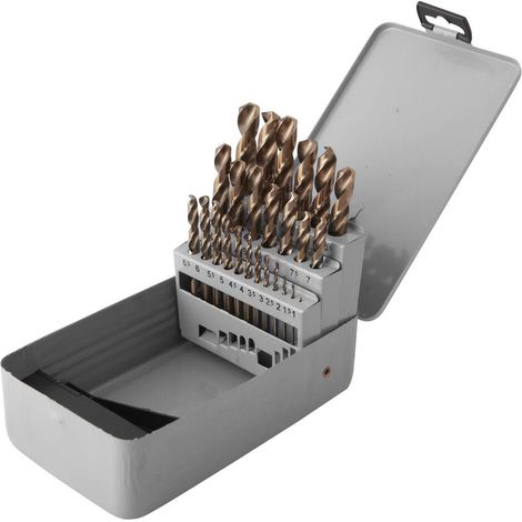 Coffret 25 forets HSS 5% Cobalt pour perçage de l'inox, aciers - EG 0680 - CLAS Equipements (1/3)