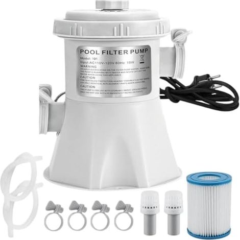 Pompe filtrante de piscine 1136 l/h - Forte et portable - Circulation (1/3)