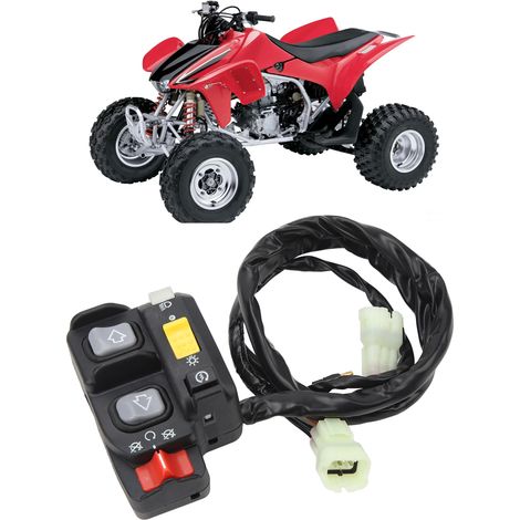 Der elektrische Startschalter am linken Lenker passt zur Honda TRX450FE 2002-2004 (S0086). (1/5)