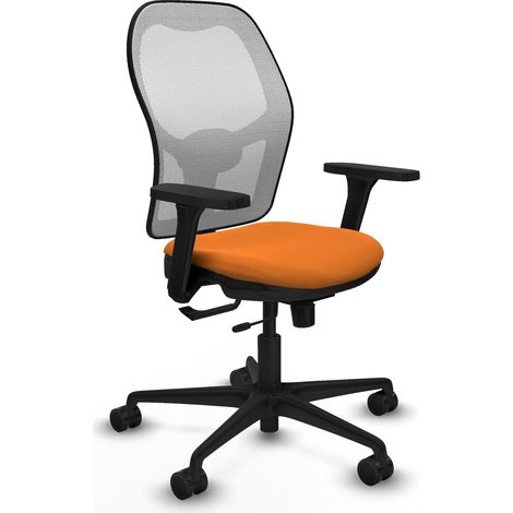 Chaise de bureau piqueras y crespo Jorquera blanc filet simili cuir (1/2)