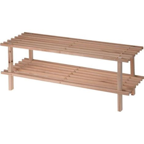 Estanteria zapatero madera 2 pisos (1/2)