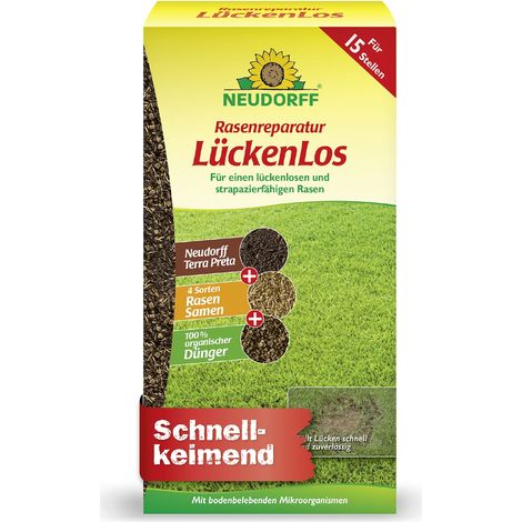 Neudorff – Rasenreparatur LückenLos – Mélange de réparation de gazon, 1,2 kg pour env. 15 zones (1/5)