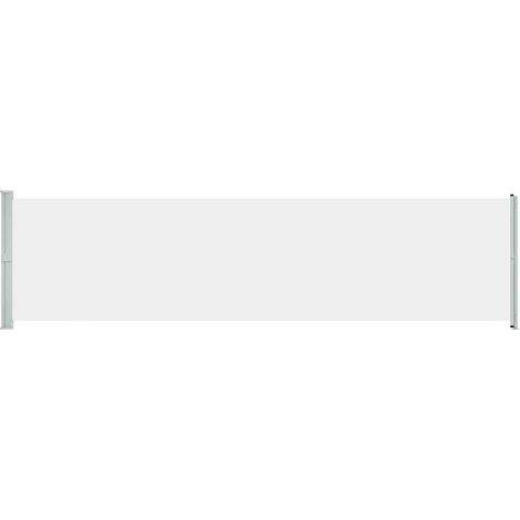 Toldo lateral retráctil para patio crema 600x160 cm vidaXL
