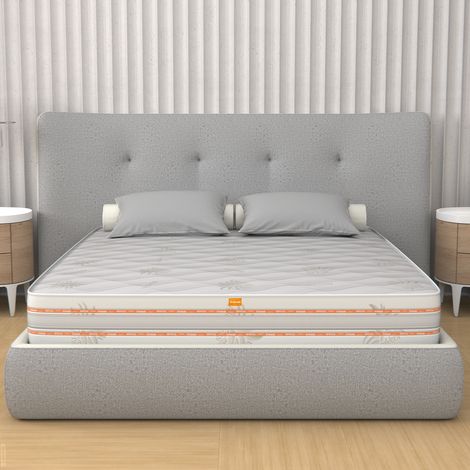 Materasso Multionda Singolo 80x190, alto 25 cm - Memory, Gel Relaxa, Sfoderabile, Rivestimento Aloe Vera Piuma