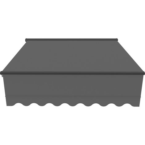 Canopée Store Banne Motorisé Gris Semi Coffre 4 x 3m – Store Rétractable pour Terrasse, Balcon & Jardin – Manivelle à Gauche – Aluminium et Polyester 280 g/m² (1/5)