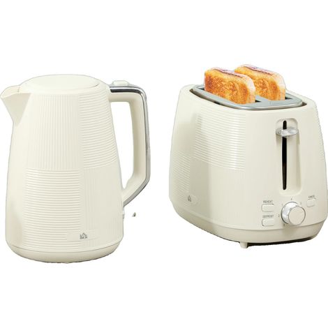Ensemble Grille-Pain, 2 Tranches, Bouilloire 1,7L, Puissance 2200W (1/5)