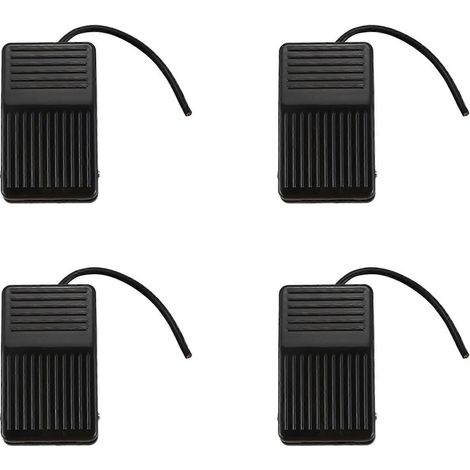 Interrupteur à pédale électrique momentané SPDT 4 x 250 V 10 A en plastique antidérapant (1/5)
