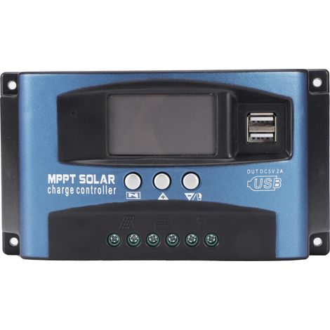 Régulateur de Charge Solaire MPPT 30A 12/24V pour Panneaux Photovoltaïques et Éclairage LED (1/5)