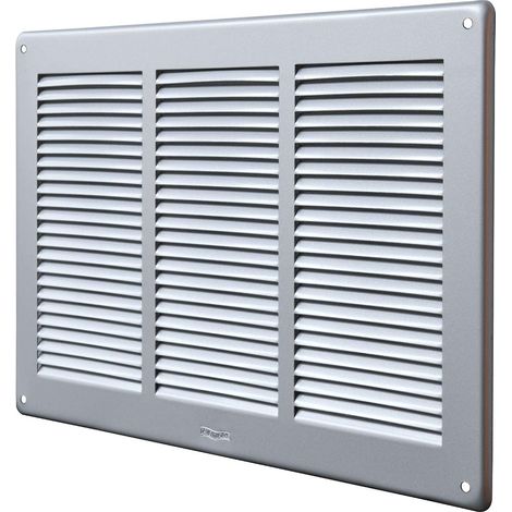 La Ventilazione GAL3424 Griglia di ventilazione rettangolare in Alluminio Argento da Sovrapporre. Dimensioni 340x240 mm (1/5)
