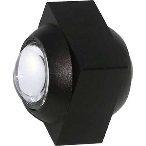 Applique murale LED V-TAC 2W double faisceau noir 3000K IP54 (1/5)