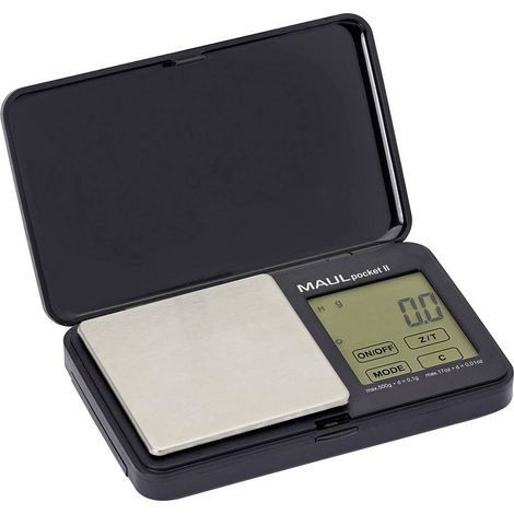 Maul Taschenwaage MAULpocket II, 500 g Balance de poche 1611590 Plage de pesée (max.) 500 g à pile(s) noir (1/3)