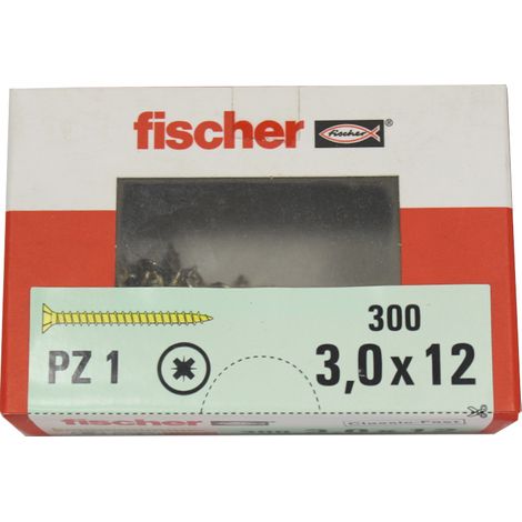 300 vis VBA tête fraisée Classic Fast Ø3 x 12 mm - Fischer (1/4)