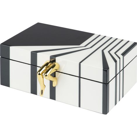Boîte en MDF zinc 20 x 15,5 x 8 cm