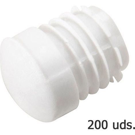 WOLFPACK 5330410 Innesto Plastica Rotondo Interno Bianco, 25 Mm, Confezione Da 200 Pezzi