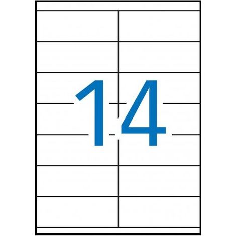 MULTI 3 4709 - Etiquetas adhesivas para impresión, inkjet laser y fotocopiadoras - Medida 105 x 40 mm, pack de 100 hojas