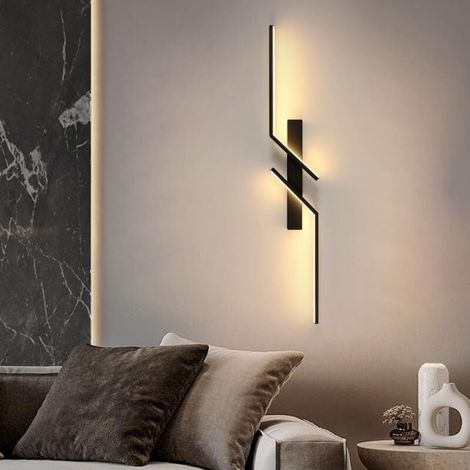 COMELY Applique da parete a LED per interni, lampada da parete moderna in acrilico da 81,5 cm e 19 W con luce calda 3000 K, applique da parete a LED creativa con luce su e giù per camera da letto, sog (1/5)