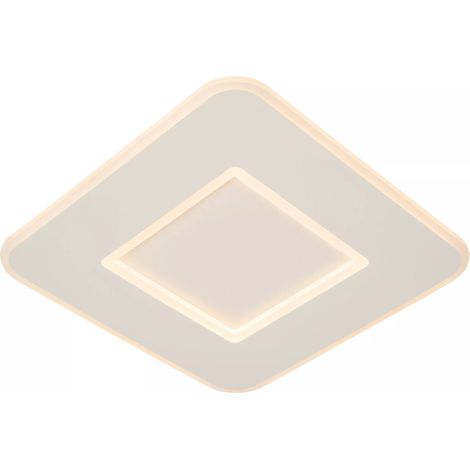 Plafoniera LED moderna quadrata 39,4cm 24W bianca Lucide (1/5)