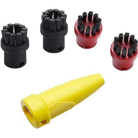 Brosse ronde pour nettoyeur vapeur de la série SC KARCHER SC1, SC2, SC3, SC4, SC5, CTK10, SG4/4, etc. - Buse de rechange (1/5)