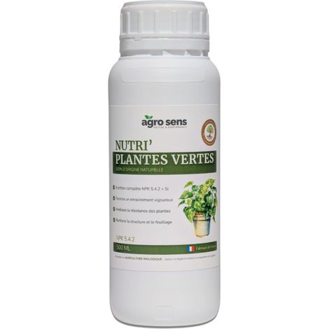 Nutri Plantes Vertes - Engrais liquide pour plantes vertes - 500 ml (250 litres de préparation) (1/5)