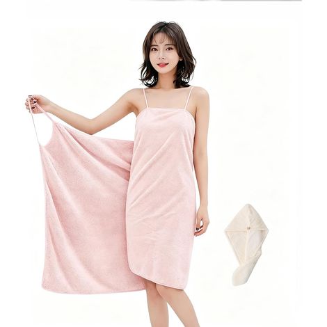 Paréo de sauna pour femme, serviette de bain avec bretelles, robe de serviette pour femme, jupe de bain, peignoir de bain, serviette de bain portable pour douche, piscine, spa, salle de bain (1/5)