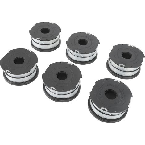 6 Stück Unkraut-Ersatzspulen, 11,8 m (38,6 Fuß), 1,5 mm (0,06 Zoll) Fadentrimmer-Ersatzspule für DF065 (1/5)