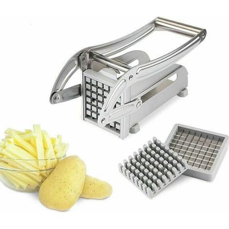 Coupe-frites professionnel Tigrezy en acier inoxydable pour pommes de terre et légumes, pour usage domestique et commercial. (1/5)
