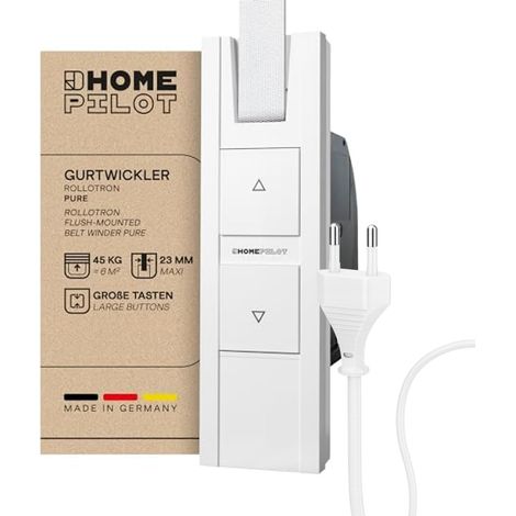 Avvolgitore Elettrico ad Incasso 8 Interasse 165 Placca Proxe Bianca 6 mt (1/5)