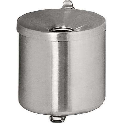 FRANKEL kaiserkraft, Cendrier mural anti-feu, 2,25 l, inox, (1/4)
