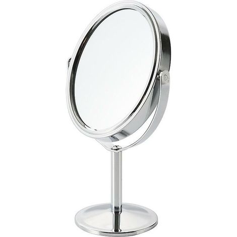 Miroir grossissant pivotant à 360°, miroir de courtoisie avec support et base amovible, 8 pouces (1/5)