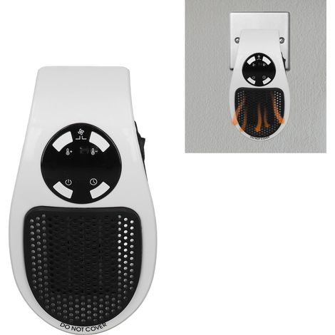500-W-Zusatzheizung für Zuhause, Mini-Büroheizung, Multifunktionsheizung, tragbare Heizung, weiß, europäischer Standard 220 V (1/5)
