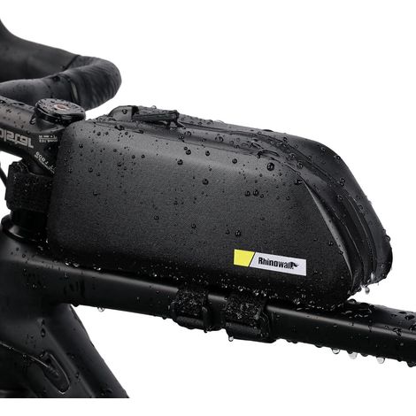 Fahrradtasche Rahmentasche 1.5L Wasserdicht Schwarz-2 7.2 Zoll (1/5)