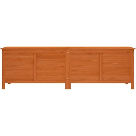 vidaXL Aufbewahrungsbox Garten aus massivem Holz braun 198x50x56 cm