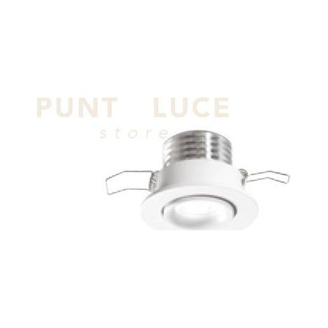 EGG FARETTO DA INCASSO LED 3W 3000K 195LM IP20 BIANCO D.5,2CM