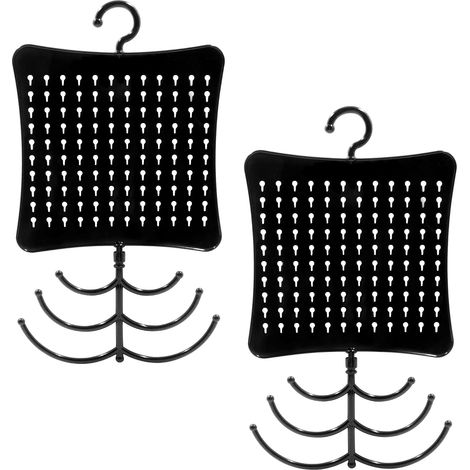 2pcs Organisateur Pour Présentoir Boucles D'oreilles, Colliers,Avec 120 Trous 6 Crochets (1/5)