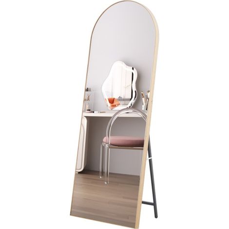 Miroir ROSALIA – 60x160 cm – Finish Eichenholz alt – Großer Standspiegel – Rustikaler Charme