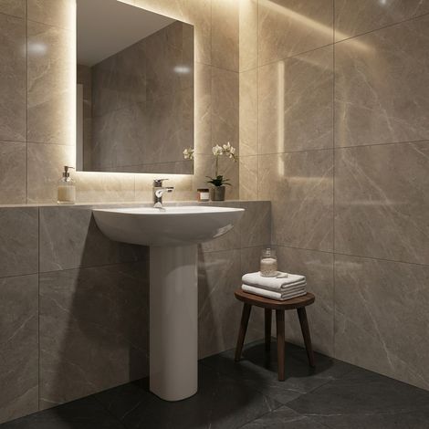 Lavabo con colonna serie S20