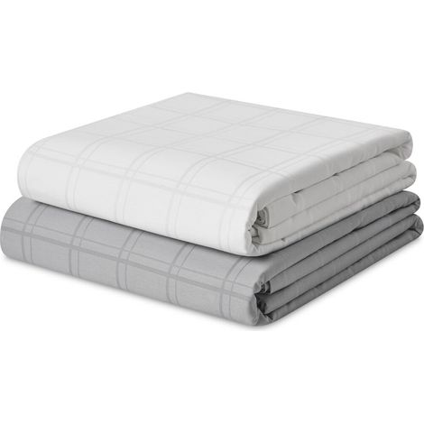 Housse de Couette Sophia Acier Gris Acier 220 x 220 cm
