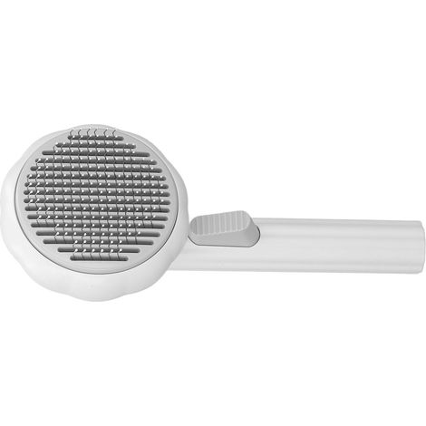 Kürbisartige Haustierbürste für Hygiene, Selbstreinigung, Haartrimmen, Katzenbürste für den Heimgebrauch, weiß. (1/5)