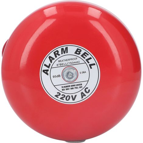 Sonne d'alarme incendie 6 pouces 95dB 220V pour bâtiment et sécurité (1/5)