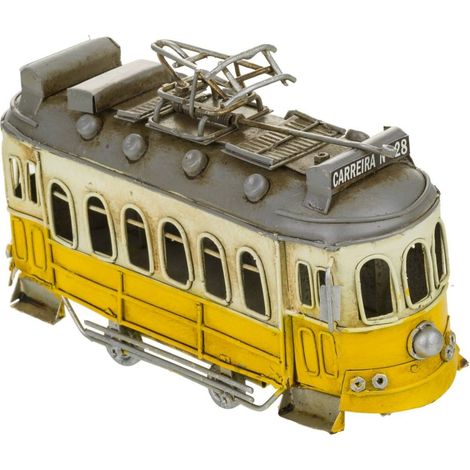 Tranvia de metal amarillo 16,5x5,2x9,5 (1/5)
