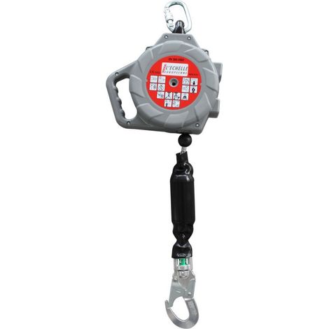 Enrouleur a cable acier 11 metres avec connecteur acier EPI Anti-chute (1/3)
