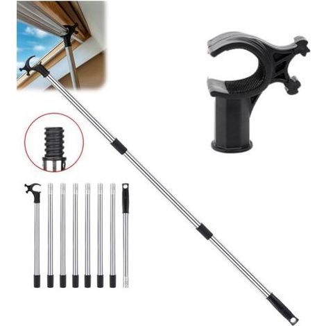 3.2m Canne Telescopique pour Stores et Fenêtres De Toit,Perche Telescopique ConçU pour Contrôler Les Lucarnes,Perche Pour Fenêtres De Toit et Stores (1/5)